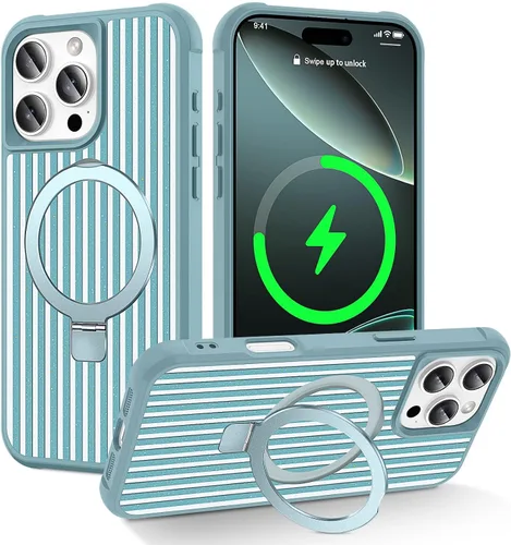 Vista 158 de CHAOFEnG Funda compatible con iPhone 11 Pro Max con soporte, color negro Fundas delgadas de grado militar para iPhone 11 Pro Max con soporte