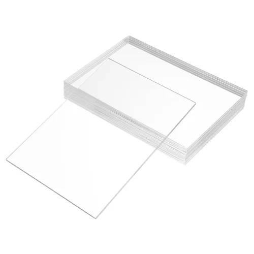 Vista 10 de KAITELA Paquete de 10 láminas de acrílico transparente de 4" x 6", panel de plexiglás fundido de 1/8" de grosor (3mm), tablero de plástico