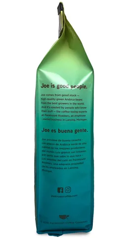 Vista 4 de Joe Knows Coffee Coconut Crazy Joe, bolsa de 12 onzas – Café tostado medio