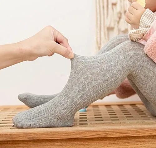Vista 4 de HLJgift 3 pares de pantalones de algodón para bebés, niñas y niños