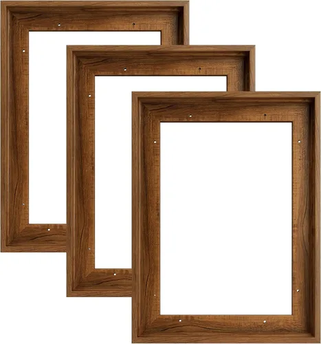 Vista 28 de Marco flotante para pintura en lienzo de 5 x 7 pulgadas con 0.6 a 0.8" de profundidad, paquete de 3 marcos flotantes para impresiones en lienzo