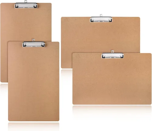 Vista 8 de Jspupifip Paquete de 2 portapapeles de 11 x 17 pulgadas con clip de perfil bajo, portapapeles de madera extra grande, tablero de dibujo de arte
