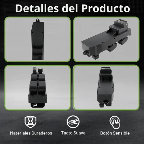 Vista 4 de Control de interruptor de ventana + juego de biseles para Toyota Camry 2002-2006 Corolla Matrix 2003-2008 Sienna 2004-2009 Tacoma 2005-2007 Scion