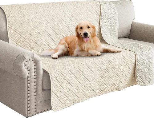 Vista 8 de Manta Impermeable para Sofá para Perros 2026 (30"x53") Cómoda Alfombrilla de Sofá de Dos Plazas para Mascotas con Respaldo Antideslizante, Forro