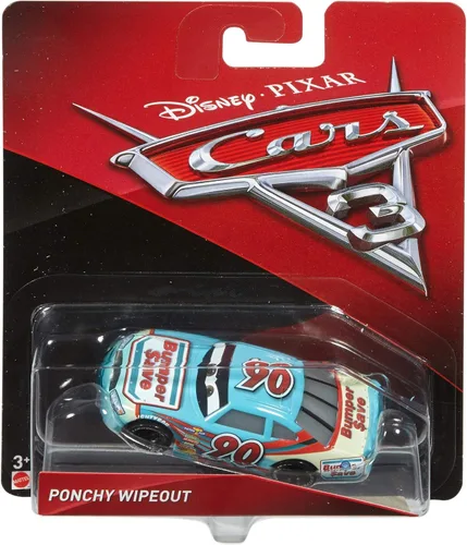 Vista 5 de Auto de juguete Disney/Pixar Cars 3, Ponchy Wipeout (con resguardo trasero), vehículo die-cast