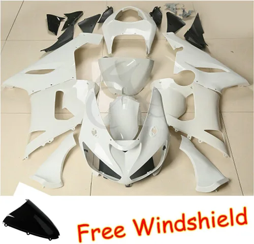 Vista 2 de TCT-MOTORPARTS Cuerpo de carenado de plástico sin pintar para Kawasaki Ninja ZX6R ZX 636 6R 05-06