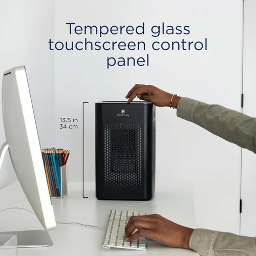 Vista 3 de Medify MA-25 Purificador de aire con filtro HEPA H13 True HEPA Cobertura de 825 pies cuadrados en 1 hora para alérgenos, humo, incendios
