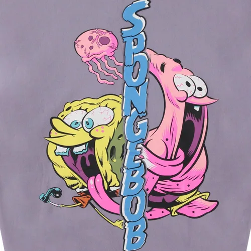 Vista 5 de Bob Esponja SquarePants Mens All Over Print Sudadera con capucha