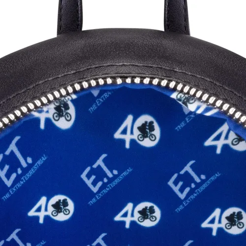Vista 3 de Loungefly E.T. El 40 aniversario extraterrestre mochila de escena de bicicleta, exclusiva de Tienda (ETBK0003)