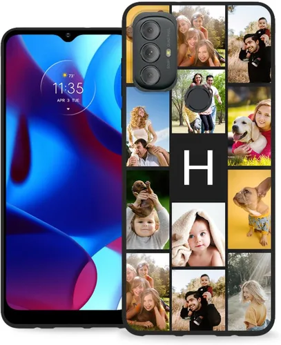 Vista 9 de Funda personalizada para Motorola Moto G Play 2023 con nombre de foto y texto – Funda suave y fina para Moto GPlay 2023 (negra) de 6.5 pulgadas