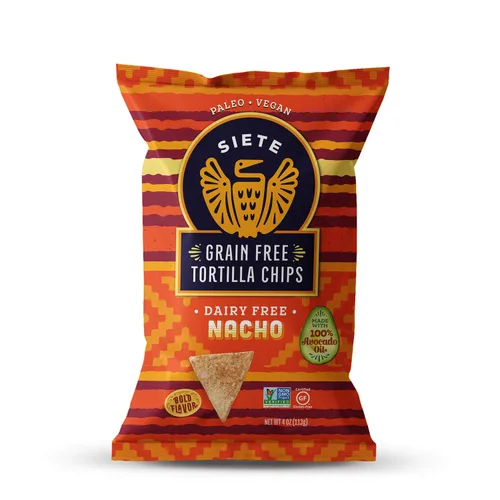 Vista 25 de Siete Chips de tortilla sin granos, sin gluten, aprobados por Whole30, paleo, vegano, sin OMG, chips de inmersión, 5 onzas (paquete de 3)