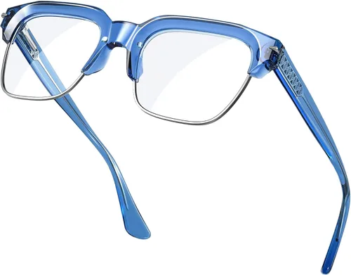 Vista 11 de VISOONE Lentes ligeros TR90 con bloqueo de luz azul Marco Protector de visión para hombres y mujeres ELBERT