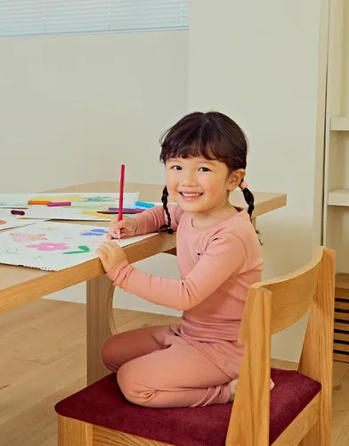 Vista 4 de moimoln Pijama de algodón suave y liso de manga larga para bebés y niños, 6 meses a 5 años
