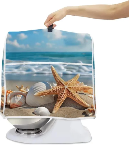 Vista 2 de Fundas de ayuda de cocina para batidora de pie de 4.5 a 5 cuartos de galón, lavables para electrodomésticos de cocina, fundas de tela para proteger