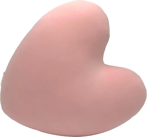 Vista 2 de Almohada decorativa de microcuentas en forma de corazón, funda súper suave y deliciosamente esponjosa de 14 x 13 pulgadas