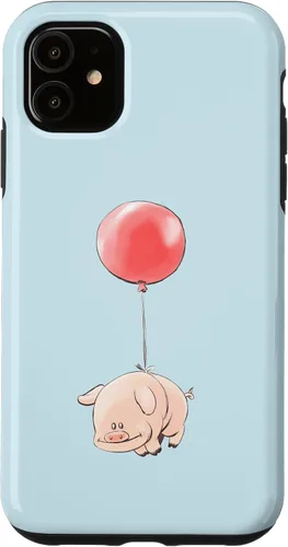 Vista 8 de Adorable Pig Flying Design Whimsical Piglet with Wings Case for iPhone 17
