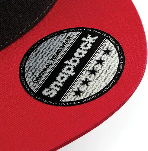 Vista 4 de Beechfield Gorra Snapback de contraste unisex de 5 paneles (talla única) (negrogris), negrogris