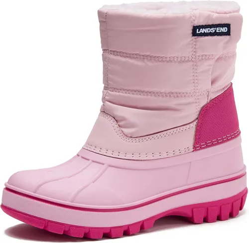 Vista 8 de Lands' End - Botas de nieve impermeables para niños - Botas de invierno aisladas con forro de vellón cálido para niños pequeños, niñas y niños