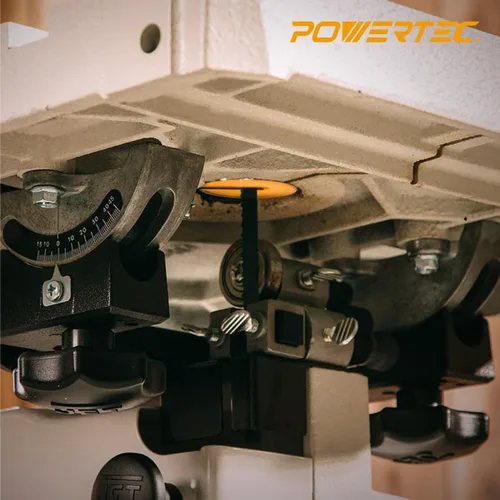 Vista 4 de POWERTEC 71086-P2 Inserto de mesa de sierra de banda de espacio cero para modelos de sierra de cinta Delta, diámetro exterior de 2-1/2 pulgadas x