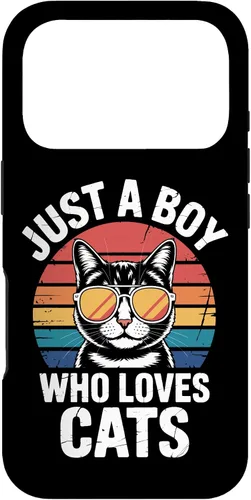 Vista 30 de Just A Boy Who Loves Cats Feline Enthusiast Pet Cat Parents Case for iPhone 16