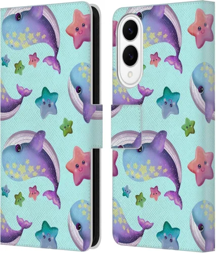 Vista 104 de Head Case Designs Officially Licensed Carla Morrow Colorful Space Dice Patterns Leather Wallet Case Compatible with Samsung Galaxy A07 4G