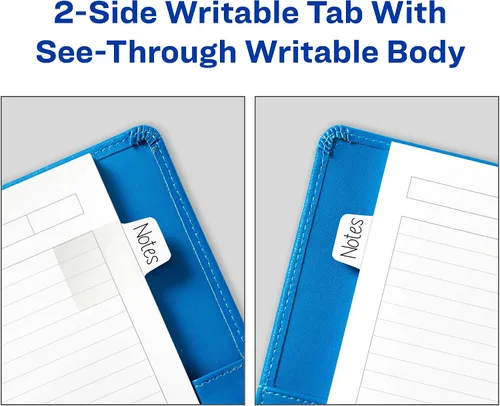 Vista 5 de Avery Mini Ultra Tabs, 1" x 1.5", 2 lados escribibles, blanco, 40 pestañas reposicionables (74788)