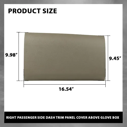 Vista 5 de G-PLUS Cubierta del Panel del Bisel del Tablero Lado del Pasajero Guantera Superior Compatible con Ford F150 2004 2005 2006 2007 2008 Beige