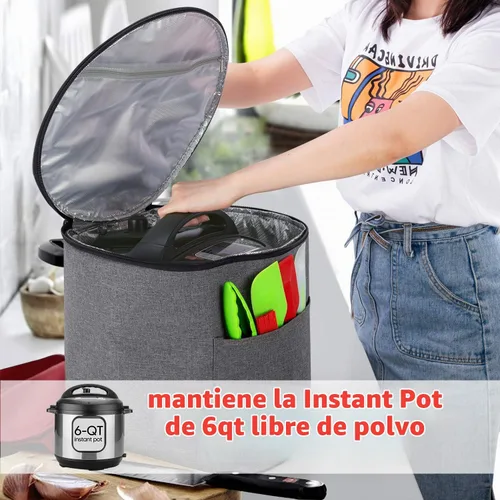 Vista 6 de Luxja Cubierta antipolvo con parte inferior cerrada para olla instantánea