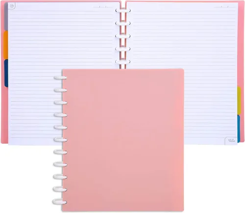 Vista 143 de Talia - Cuadernos de notas con tapas, planificador, personalizables, (Rosa de los 90, Junior (5.5 pulgadas x 8.5 pulgadas))
