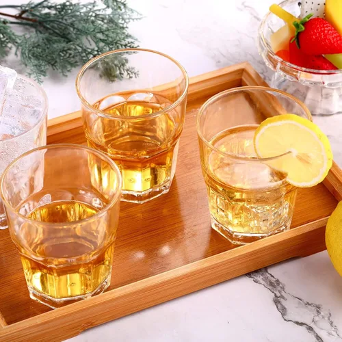 Vista 6 de Meanplan Juego de 24 vasos acrílicos reutilizables para beber agua, apilables, inastillables, irrompibles, vasos de agua para bebidas de jugo