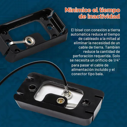 Vista 4 de TRUE MODS Luz de marcador LED ámbar de 2.5 pulgadas con bisel negro [DOT FMVSS 108] [SAE P2PC] [montaje superficial] [impermeable IP67] Luces