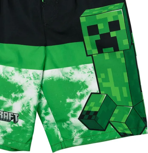 Vista 7 de Minecraft Steve Creeper Alex - Traje de baño de esqueleto para niños pequeños a grandes