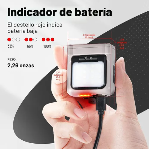 Vista 7 de Hopedone Luz LED para casco, 800 lúmenes, recargable, regulable, con clip, luces de casquillo, linterna ajustable de 180°, impermeable, para correr