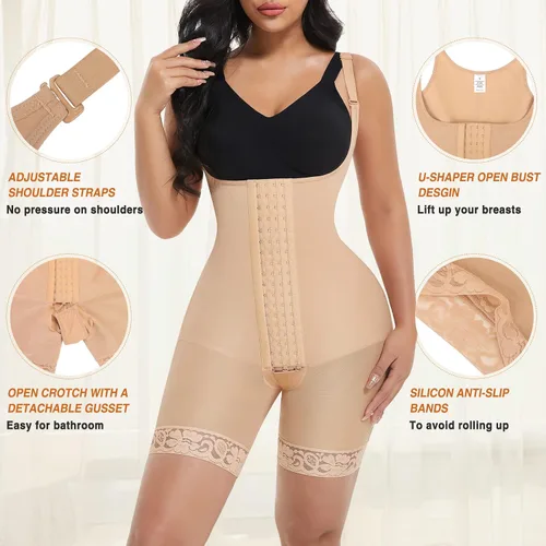 Vista 4 de FeelinGirl Fajas Colombianas Stage 2 Faja BBL Post Surgery Compression Garments for Women Tummy Control Shapewear