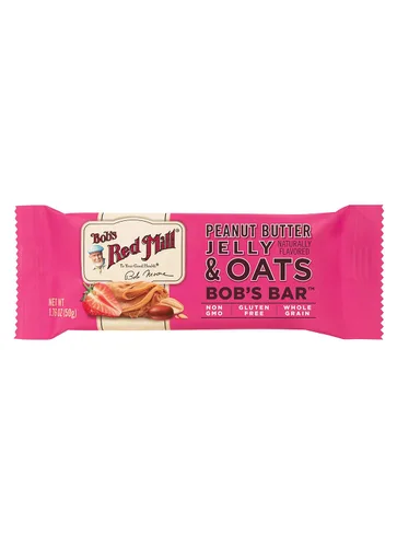 Vista 11 de Bob's Red Mill Paquete de 12 Barras de Mantequilla de Maní, Plátano y Avena, 12 barras (Paquete de 1) - Sin OGM, Sin Gluten, Kosher