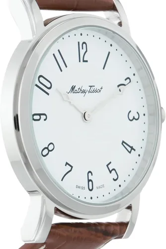 Vista 4 de MATTHEY-TISSOT Hombres City, Blanco, Blanco, Movimiento de cuarzo