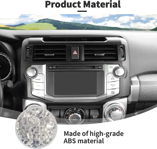 Vista 7 de Voodonala Para 4Runner ABS Control Central Navigation Dashboard Instrumento Fascia Panel Cubierta Trim para 2010-2019 Toyota 4Runner Accesorios