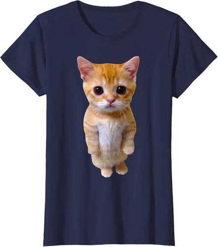 Vista 32 de El Gato Meme Sad Crying Cat Munchkin Kitty Meme Camiseta de moda Small Negro
