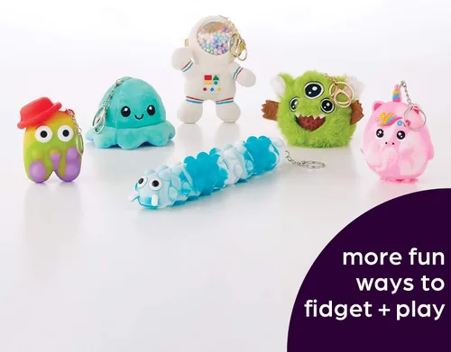 Vista 7 de Juguete antiestrés para niños, diseño de clip para mochilas y llaveros, actividades sensoriales divertidas para aliviar el estrés y concentrarse