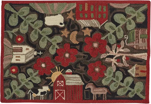 Vista 14 de Park Designs Adirondack Bear - Alfombra con ganchos, 24 x 36