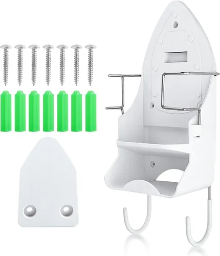 Vista 8 de Soporte para tabla de planchar, soporte para tabla de planchar, soporte para tabla de planchar, soporte de pared para almacenamiento de hierro