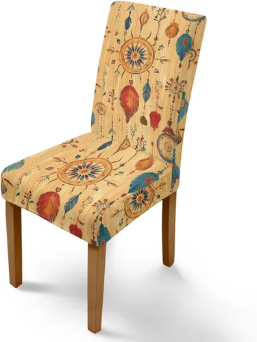Vista 19 de Rnyleeg Juego de 1 fundas de asiento de comedor con estampado de flores azules para sillas de comedor, fundas protectoras suaves y lavables