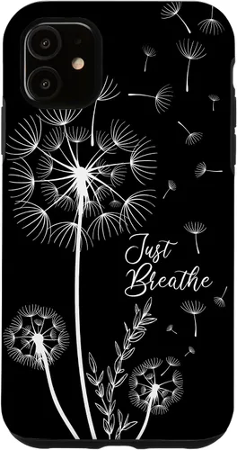 Vista 8 de Lindo diseño de tatuaje de diente de león flechas respiración patrón caso para iPhone 17