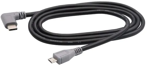 Vista 5 de Cable extensor USB micro a tipo C de 90 grados USB 2.0 tipo C macho a micro 2.0 macho de sincronización de datos y cable de carga para MacBook