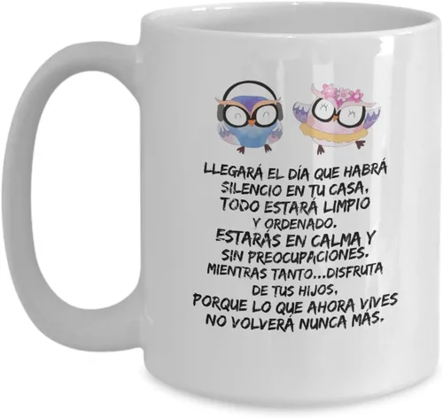 Vista 3 de Regalo para mamá y papa Taza de café para hijo oh hija Regalo para navidad, graduados, profesionales y estudiantes Vaso con afirmaciones