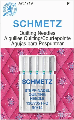 Vista 8 de SCHMETZ Agujas de acolchado - Tamaño 90/14, tarjetas de 5 agujas, paquete de 5
