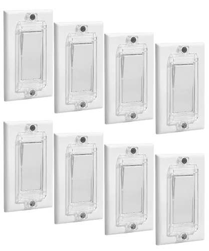 Vista 11 de Bates - Protector magnético para interruptor de luz, paquete de 2, transparente, a prueba de niños, cerradura, protector de interruptor de pared