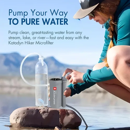 Vista 2 de Katadyn Hiker Pro Microfiltro. Microfiltro protege sedimentos y partículas finas, lavable en el campo, para mochileros, camping, senderismo