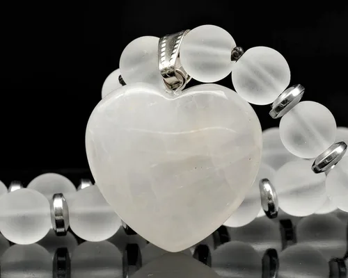 Vista 41 de Colgante de corazón de aventurina natural, Collar de cuentas de aventurina genuina, Collar de piedra verde, Collar de piedras preciosas, Cuentas