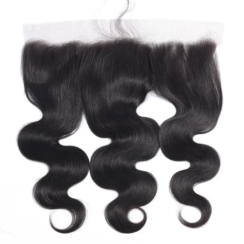 Vista 2 de RESACA Cabello humano ondulado de 20 pulgadas con encaje frontal HD de 13 x 4 pulgadas, encaje frontal suizo transparente de 150 de densidad